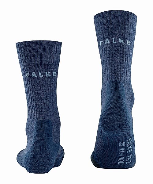 FALKE TK2 Wool Herren Wandersocken, 46-48, Blau, Schurwolle, 16394-667005 günstig online kaufen