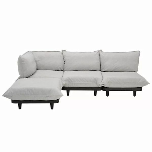 Gartensofa 4-Sitzer Paletti set textil beige / Armlehne links - L 280 x 190 günstig online kaufen