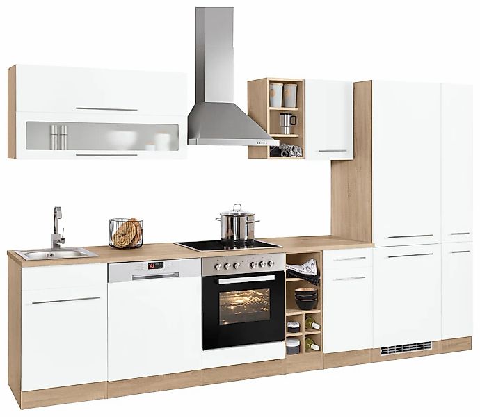 KOCHSTATION Küchenzeile »KS-Eton«, mit E-Geräten, Breite 330 cm günstig online kaufen