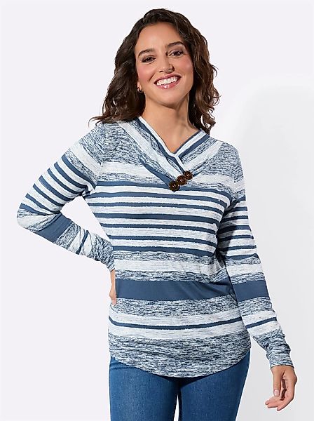 Casual Looks Langarmshirt "V-Shirt", 1 tlg. günstig online kaufen