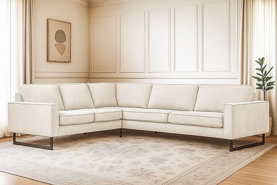Home affaire Ecksofa »Pinto, XXL, 250/290 cm, langer Schenkel, Ottomane« Co günstig online kaufen