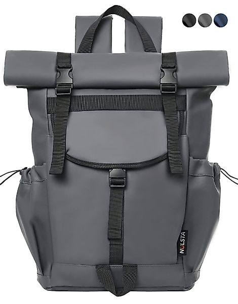 NULSTA Laptoprucksack Rolltop Rucksack Wasserdicht Herren günstig online kaufen