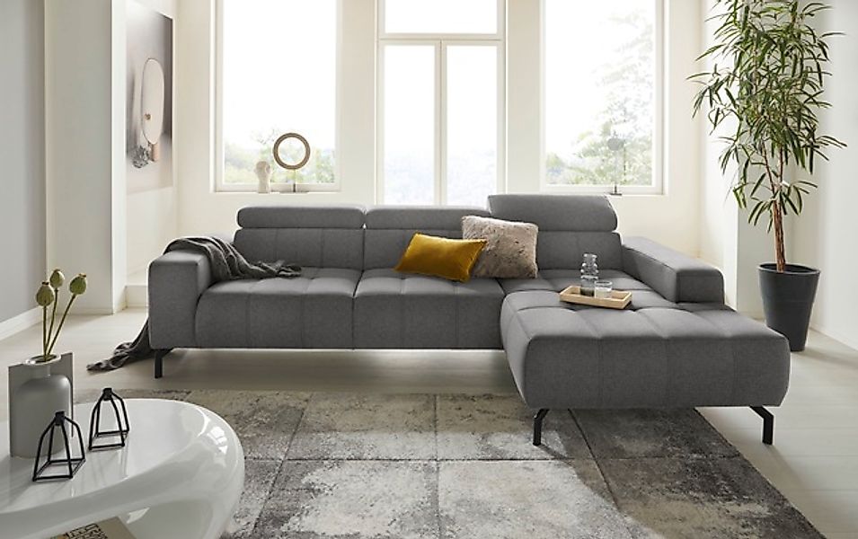 DOMO collection Ecksofa »Cunelli tolle Sitznähte als Designelement, fester günstig online kaufen