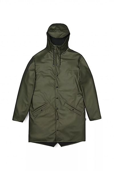 Rains Regenjacke Long Jacket Evergreen XS günstig online kaufen