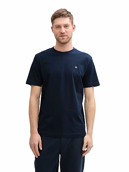 TOM TAILOR T-Shirt, (Packung, 3 tlg.), 3er Pack mit Logo-Stickerei günstig online kaufen
