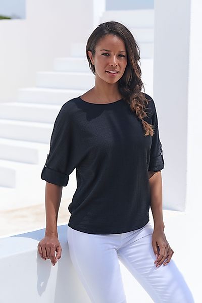 Vivance 2-in-1-Shirt zum Krempeln aus bügelfreier günstig online kaufen