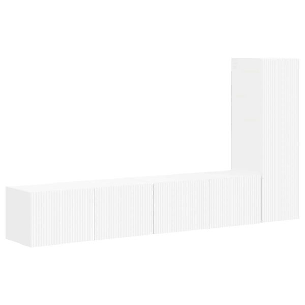 vidaXL TV-Schrankset Wandmontiert 2-Tlg Weiß Holzwerkstoff 3408988 günstig online kaufen