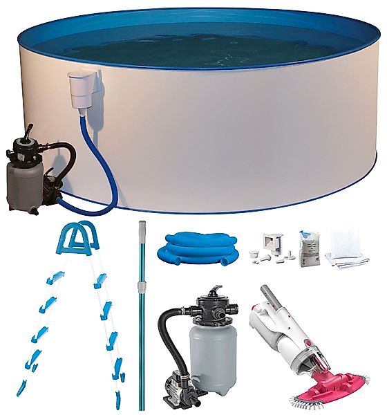 my POOL BWT Rundpool "Mit Akku-Bodensauger BC30" Tiefe 1,2 m, in zwei Größe günstig online kaufen