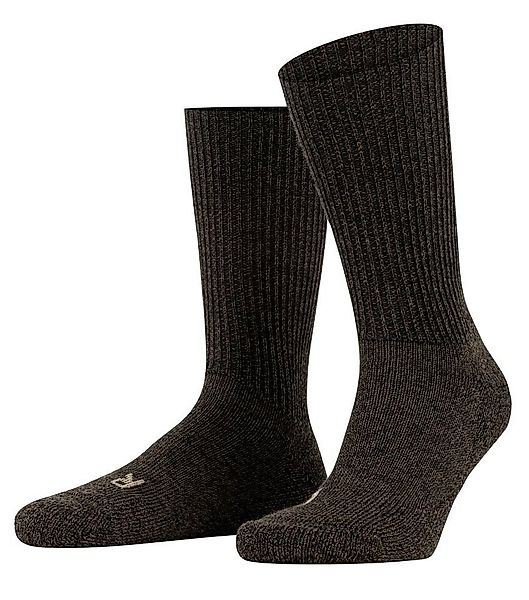 FALKE Wandersocken Crew Walkie Ergo (Trekking, Merinowolle) dunkelbraun - 1 günstig online kaufen