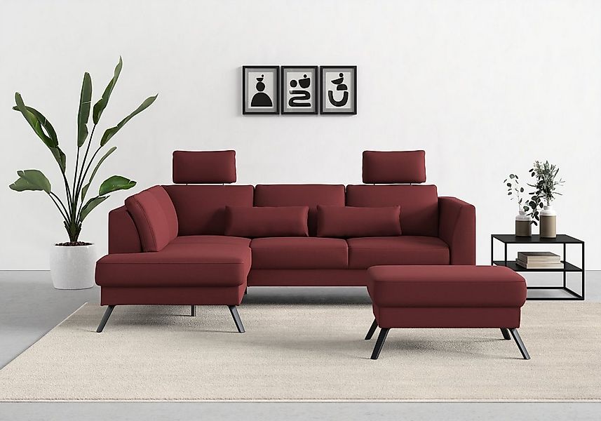 sit&more Ecksofa Lindholm L-Form, mit Sitztiefenverstellung und Federkern günstig online kaufen