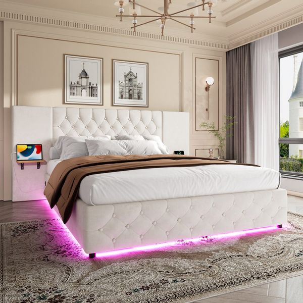 STILVORA Polsterbett Stauraumbett 140×200 Doppelbett mit günstig online kaufen