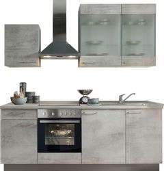 KOCHSTATION Küchenzeile »"KS-Trea", wahlweise mit E-Geräten, höhenverstellb günstig online kaufen