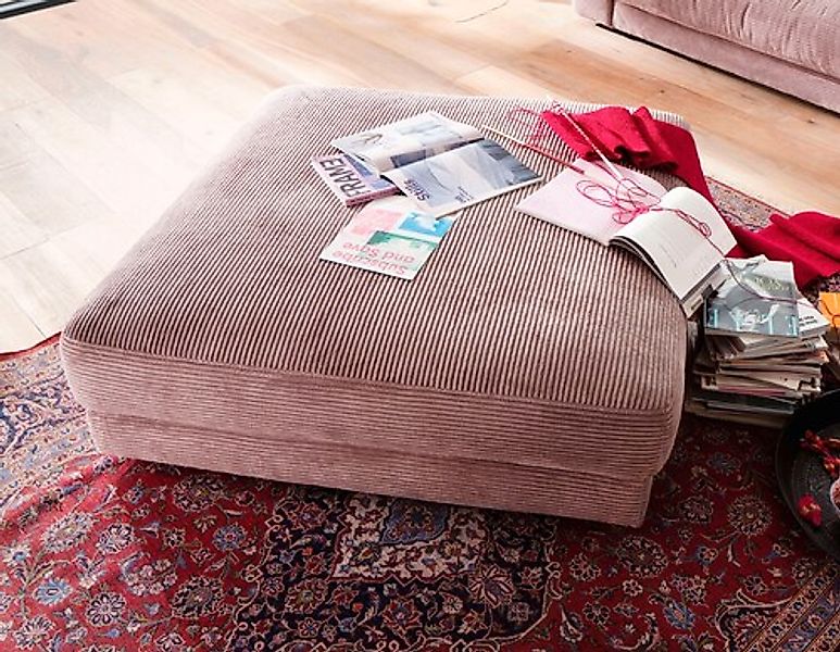 Places of Style Hocker »Enisa«, passend zum "Enisa"-Sofa, Bezug in Cord günstig online kaufen