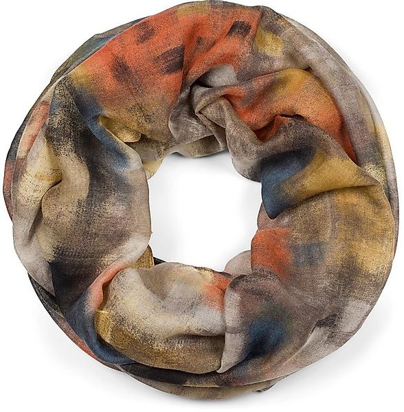 styleBREAKER Loop Loop Schal mit buntem Pinselstrich Muster, (1-St) günstig online kaufen