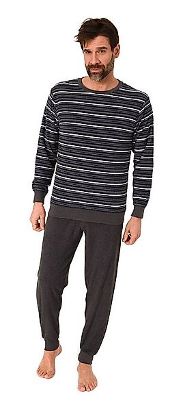 Normann Pyjama Normann Herren Frottee Schlafanzug Streifenlook – auch in Üb günstig online kaufen