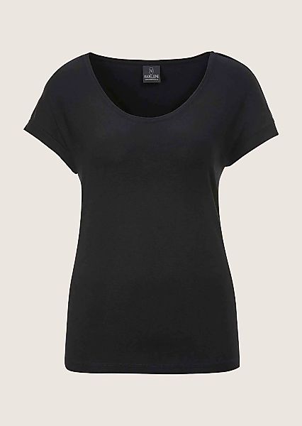 MADELEINE Kurzarmshirt "Jerseybluse Elegantes Viskose-Oberteil" günstig online kaufen