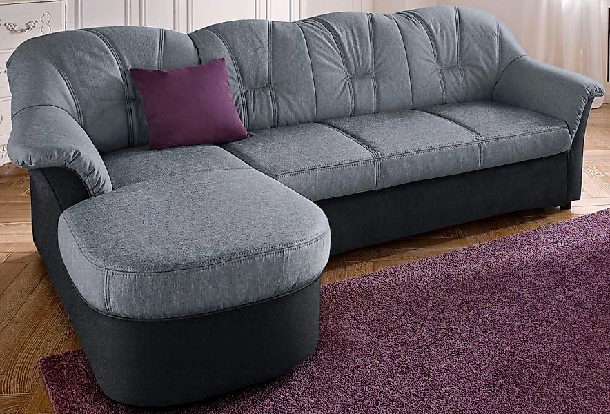 DOMO collection Ecksofa "Flores Schlafsofa, B/T/H: 233/142/86 cm, L-Form", günstig online kaufen