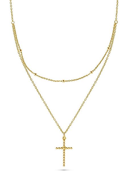 CHRIST Silberkette CHRIST Damen-Kette 925er Silber, recycelt Kreuz günstig online kaufen