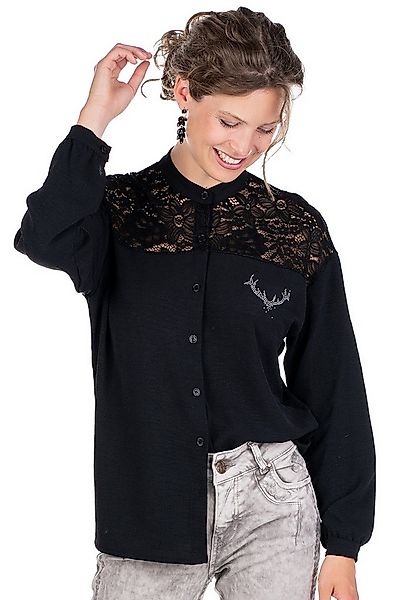 Hangowear Trachtenbluse Trachtenbluse - GIANNA - schwarz günstig online kaufen
