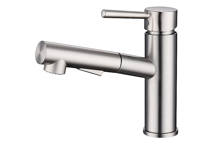 HOMELODY Spültischarmatur Ausziehbarer Küchenhahn mit 2 Ausläufen Küchenarm günstig online kaufen