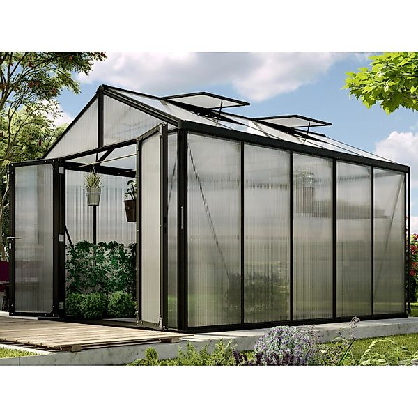Vitavia Gewächshaus Zeus Comfort 10000 Schwarz 10 m² günstig online kaufen