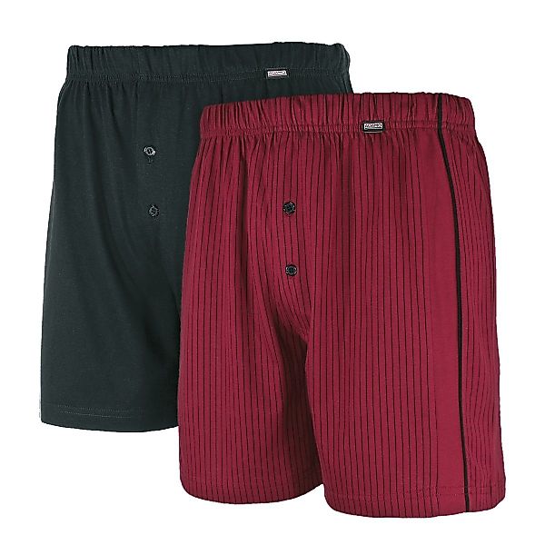 ADAMO Boxershorts Adamo 2er-Pack Boxershorts schwarz/weinrot günstig online kaufen