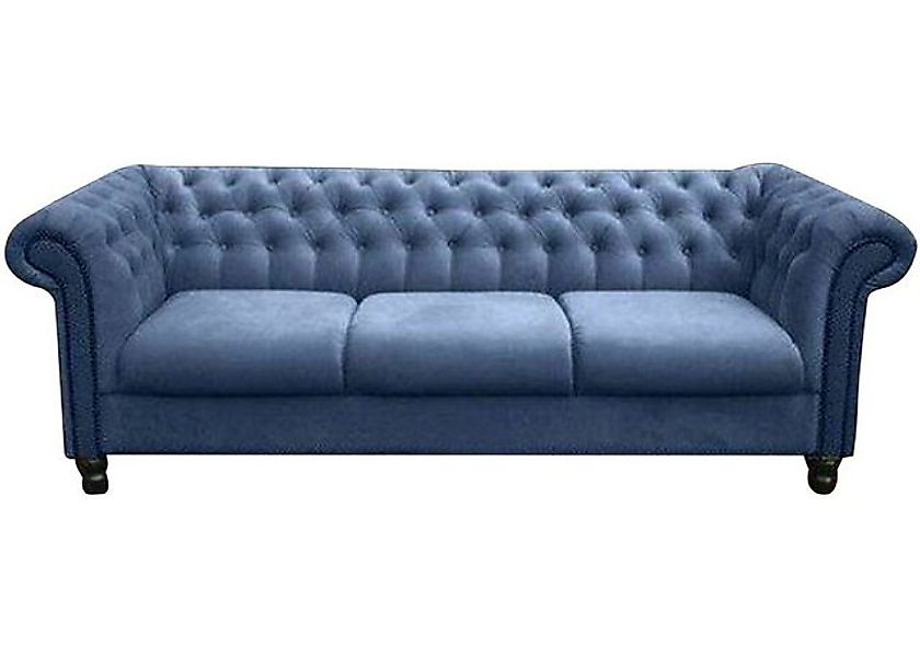 Xlmoebel Chesterfield-Sofa Dreisitzer Stoff Wohnzimmer Weiß Design Couch So günstig online kaufen