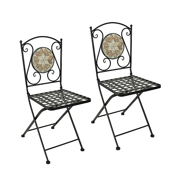 HTI-Living Gartenstuhl Metallstuhl 2er Set Marokko günstig online kaufen