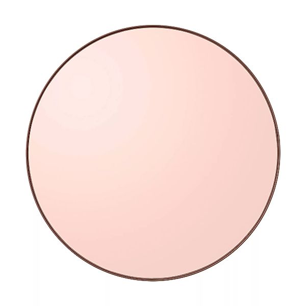 Wandspiegel Circum XS holz rosa / Ø 50 cm - AYTM - Rosa günstig online kaufen