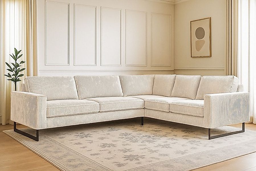 Home affaire Ecksofa »Pinto, XXL, 250/290 cm, langer Schenkel, Ottomane« Co günstig online kaufen