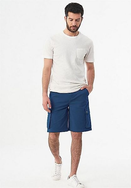 ORGANICATION Shorts Men's Regular Fit Garment Dyed Shorts in Navy günstig online kaufen