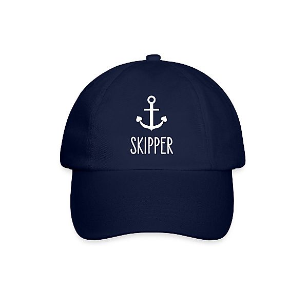 Spreadshirt Baseball Cap Skipper Kapitän Anker günstig online kaufen
