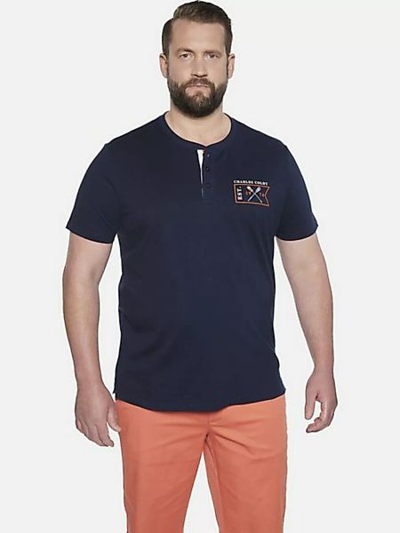 Charles Colby T-Shirt EARL MAXEN mit Knopfleiste günstig online kaufen