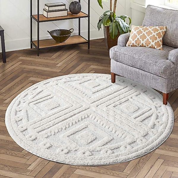 Carpet City Hochflor-Teppich FOCUS777, rund, Höhe: günstig online kaufen