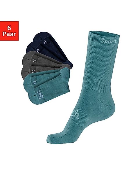 Bench. Sportsocken (Packung, 6-Paar) mit antibakterieller Feuchtigkeitsregu günstig online kaufen