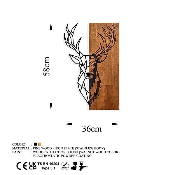 Wallity Wanddekoobjekt 100% WOODEN (Thickness: 3 günstig online kaufen