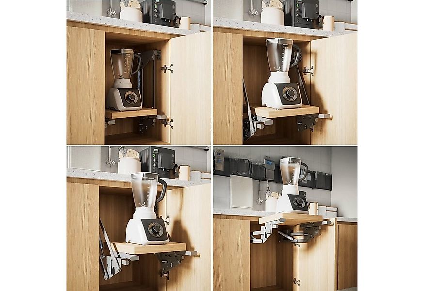 Maclean Schrankaufsatz MC-497 Lift ausziehbares Einbau-Küchenregal, Schrank günstig online kaufen