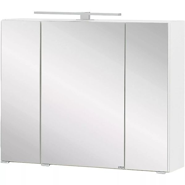 Held Spiegelschrank Salerno Weiß 80 cm mit Softclose Türen günstig online kaufen