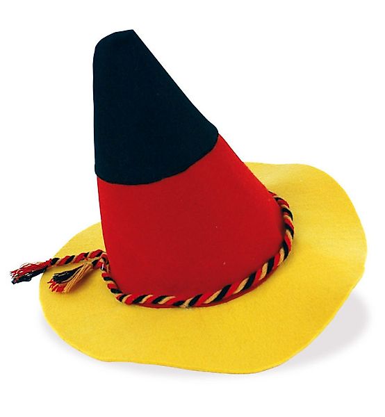 Fries Schlapphut Deutschland Seppelhut Schwarz Rot günstig online kaufen