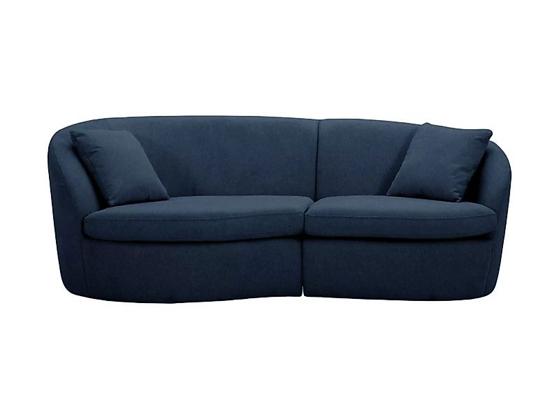 Sofa 3-Sitzer - Stoff - Blau - LORRAINE günstig online kaufen