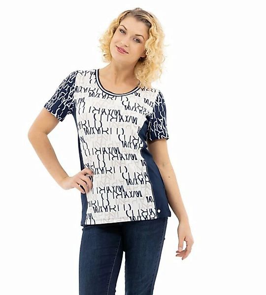 Christian Materne T-Shirt Druckbluse figurumspielend mit Buchstaben-Print günstig online kaufen