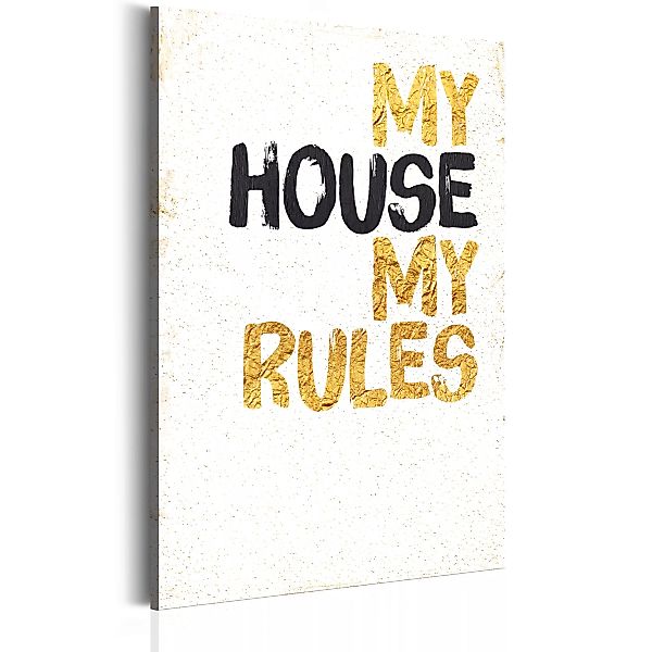 Wandbild - Mein Haus: My house, my rules günstig online kaufen