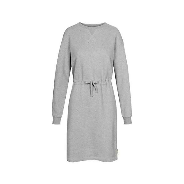 Basic Sweater Kleid Damen Grau günstig online kaufen