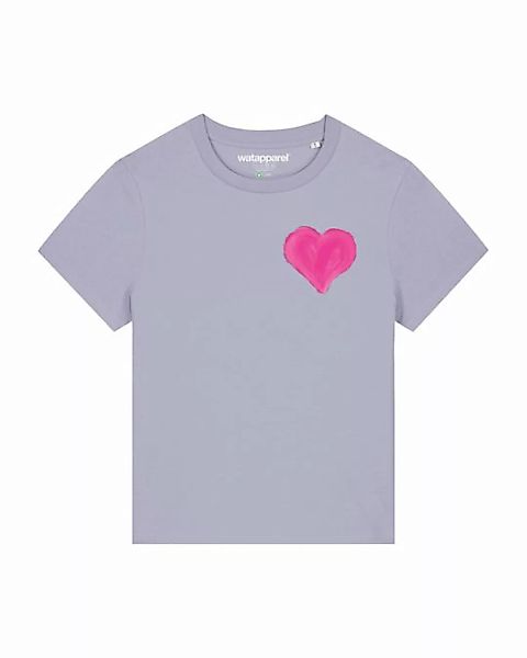 wat? Apparel Print-Shirt Pink Heart (1-tlg) günstig online kaufen