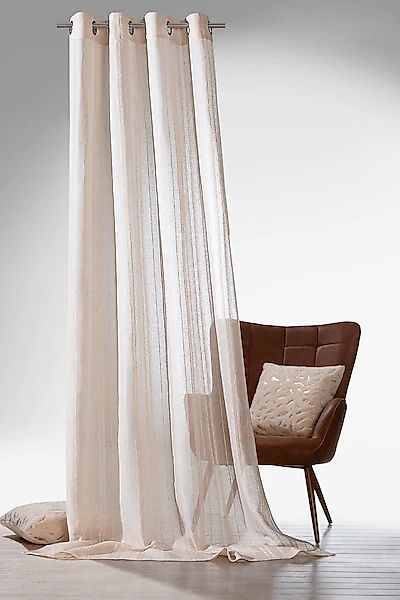 Weckbrodt Vorhang »Natural Linen«, (1 St.), Leinen-Optik, Längsstreifen, ha günstig online kaufen