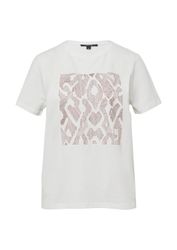 comma Kurzarmshirt T-Shirt T-Shirt aus Baumwollmix günstig online kaufen