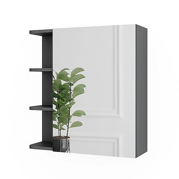 Vicco Badezimmerspiegelschrank Fynn, Anthrazit, 62 x 64 cm (1-St) günstig online kaufen