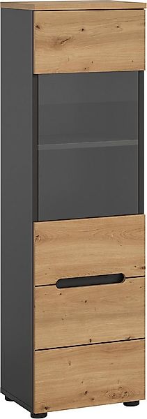 INOSIGN Vitrine REHAT, TOPSELLER!, Höhe 125 cm, 1 Glastür, 1 Böden, 3 Fäche günstig online kaufen