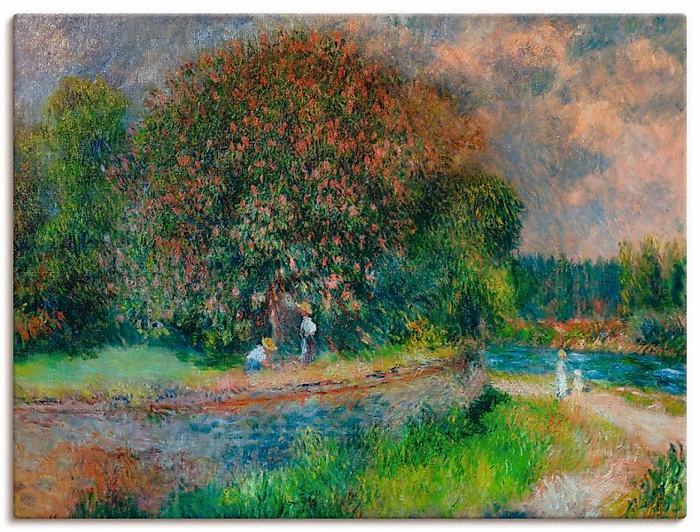 Artland "Blühender Kastanienbaum" Wiesen & Bäume 1 Stk. tlg. auf Holzrahmen günstig online kaufen