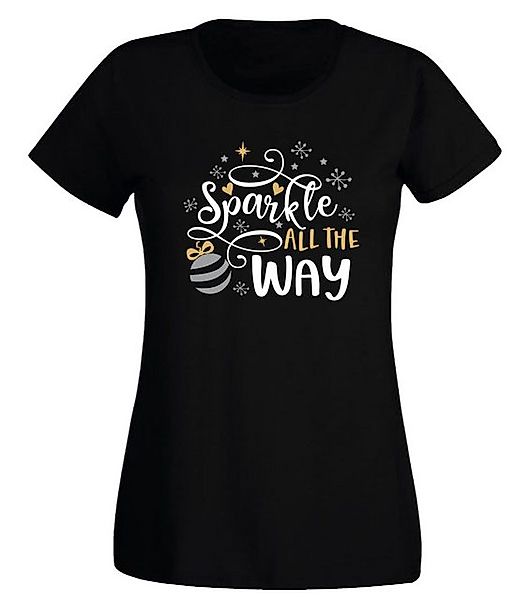 G-graphics T-Shirt Sparkle all the way Slim-fit Damen T-Shirt mit Weihnacht günstig online kaufen